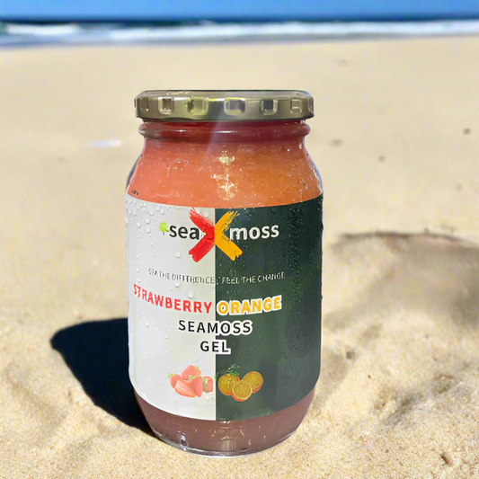 seaXmoss Strawberry Orange Sea Moss Gel - Delicious fruity superfood supplement South Africa
